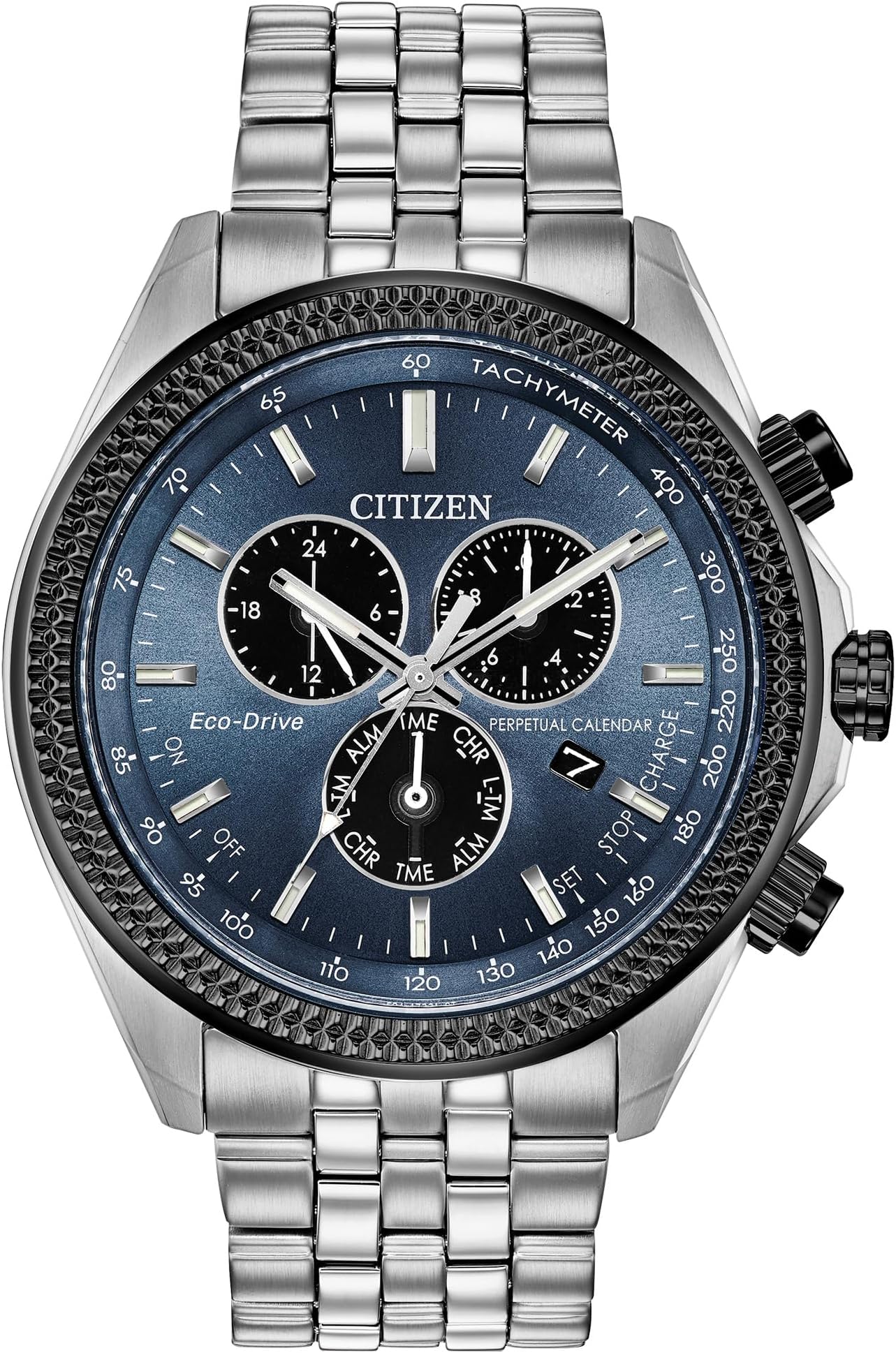 Citizen Men's Eco-Drive Classic Chronograph Watch in Stainless Steel with Perpetual Calendar, Tachymeter