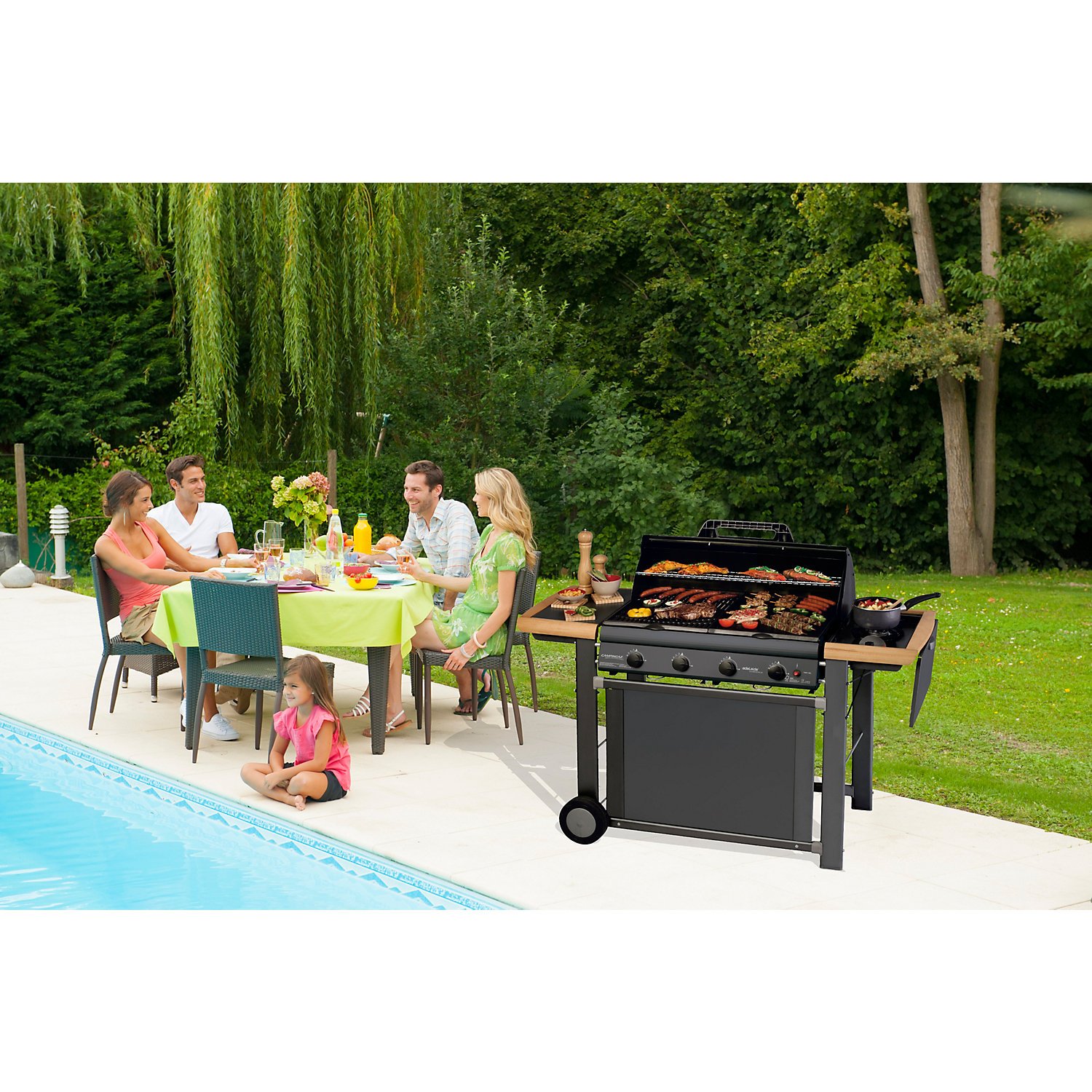 Campingaz Adelaide 4 Classic L Barbecue Gas 21 kW Acciaio Inox Griglia BBQ