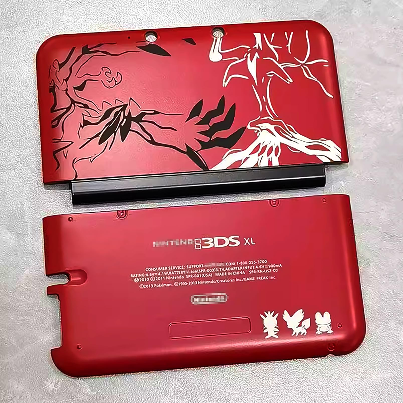 Limited 3DSXL Extra Housing Shell A/E Face Faceplate Red Ruby