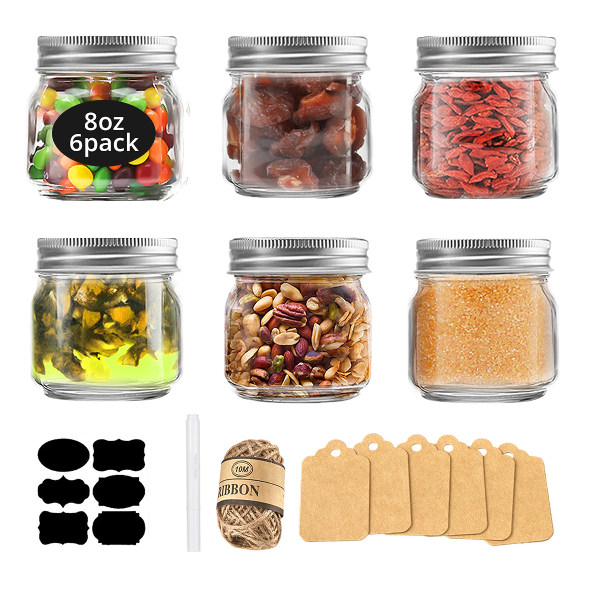 Rainforce 8 oz Mason Jars