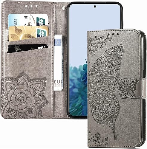 QIVSTAR Funda para Motorola Moto G8 Plus Ranura para Tarjetero PU Cuero Magnético Funda con Soporte Resistente a los arañazos Funda Flip Cover para