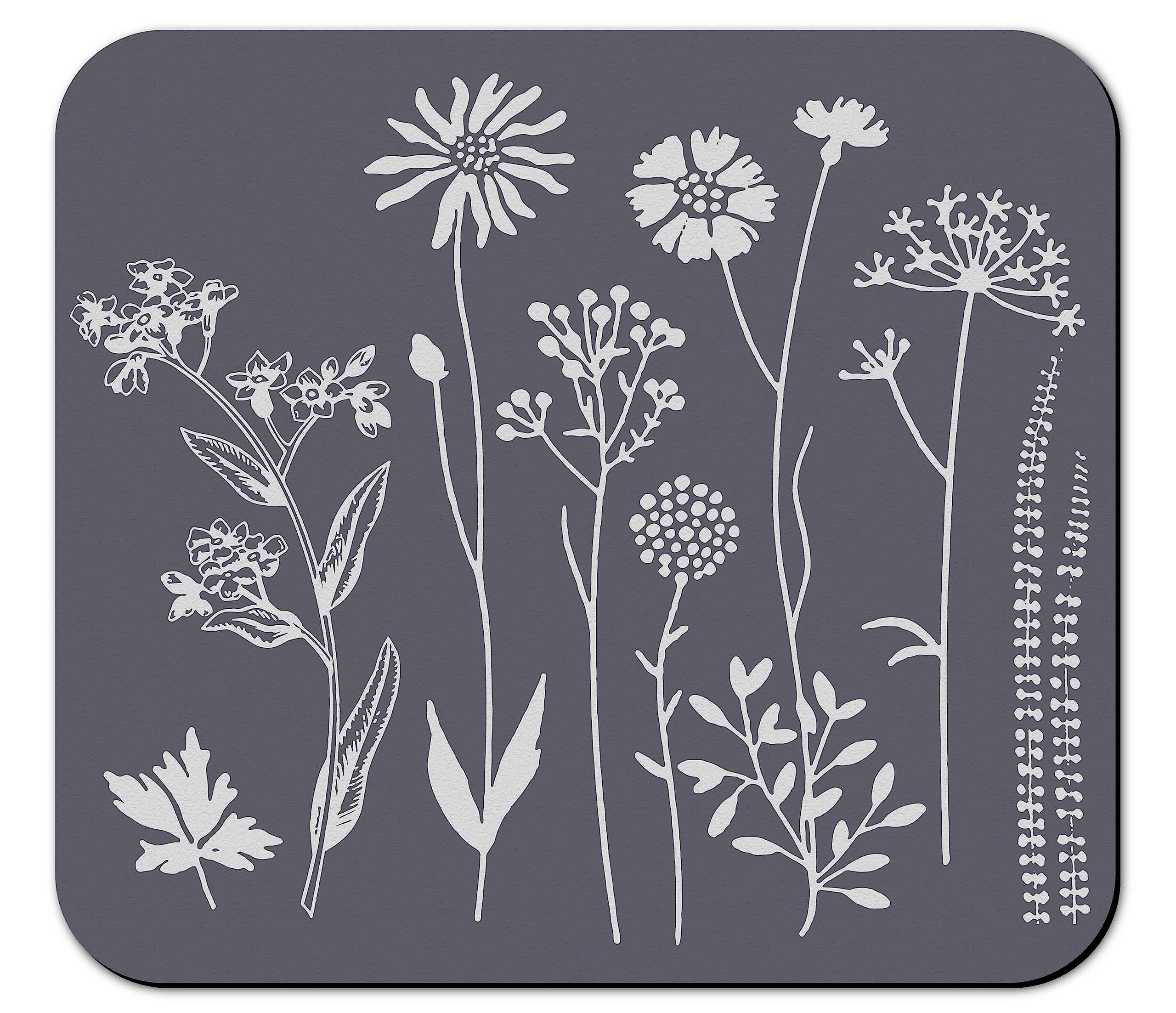 Dish Drying Mat for Kitchen Counter 16x18in Grey Washable Quick Dish Drying Pad Rubber Ba…