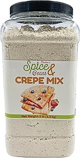 Classic Crepe Flour Mix By Dasher's Spice & Beans | Easy Crepe Mix | 5 lb