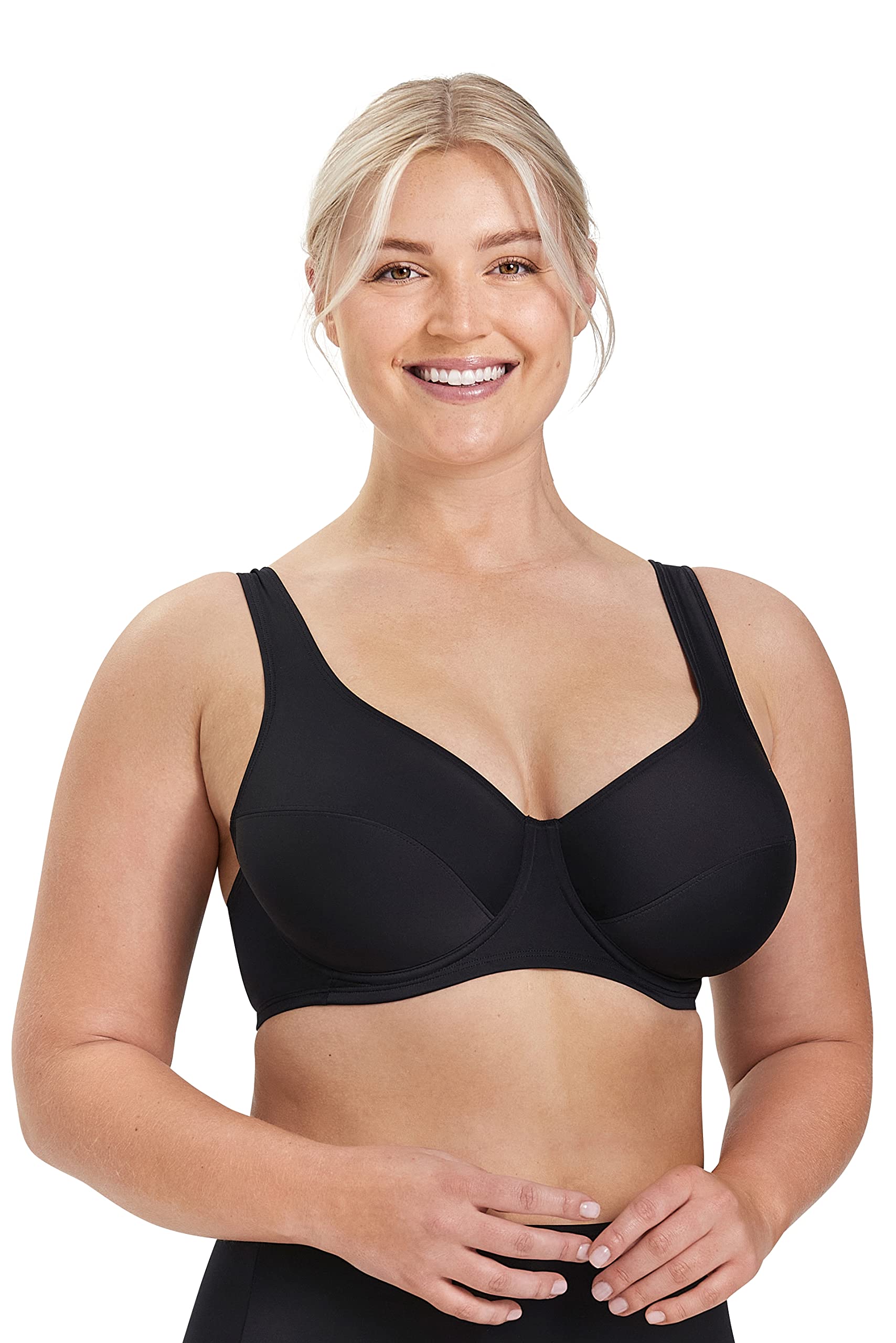 Miss Mary Biarritz Haut de Bikini Armatures Imprimé Noir et Blanc Intemporel