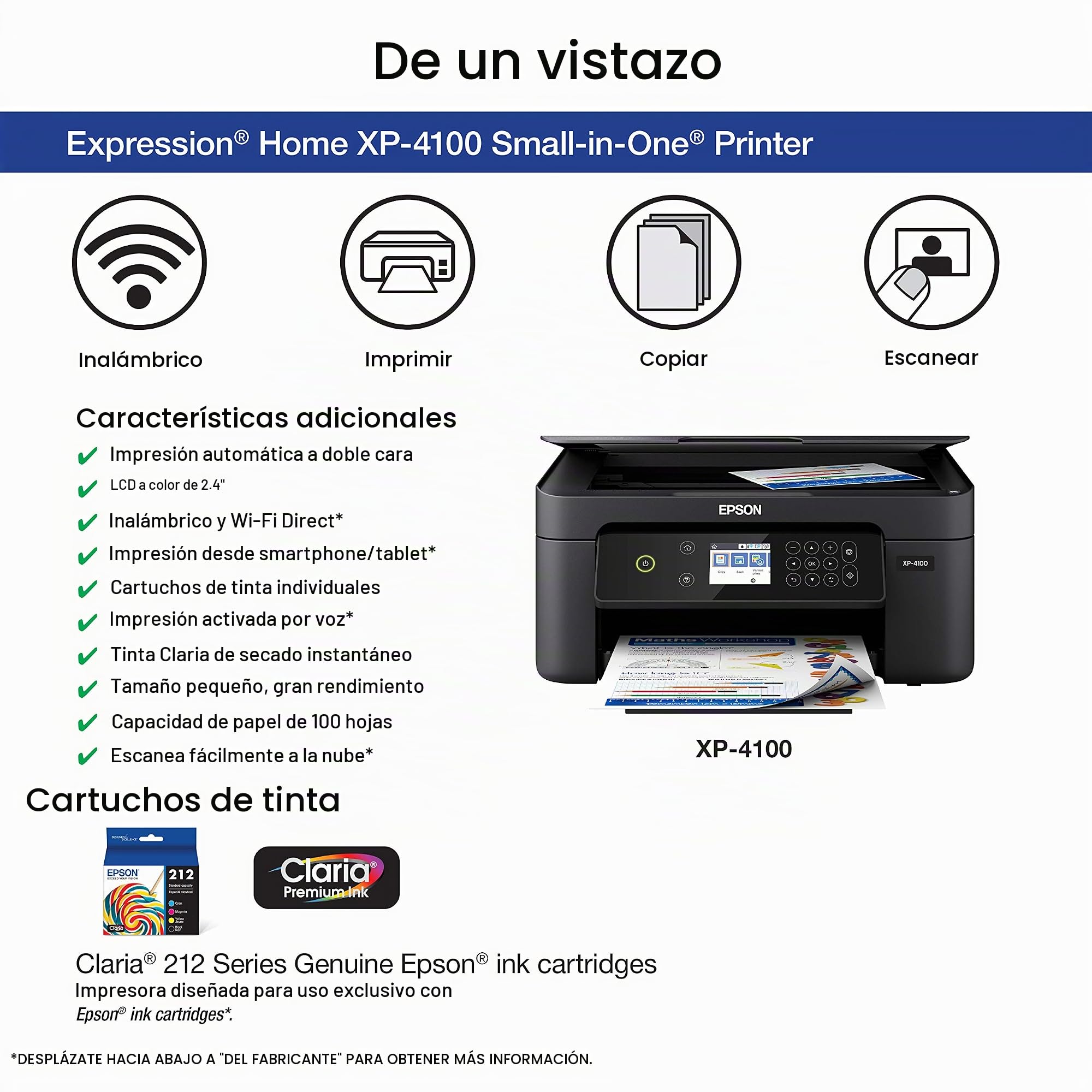 Amazon.com: Epson - Expression Home XP-440 - Impresora de fotos a