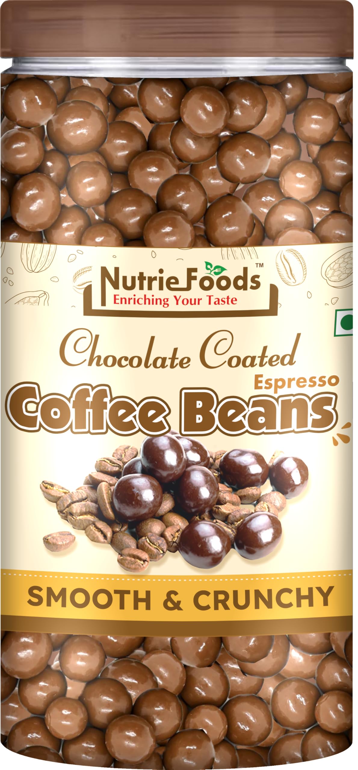 "NUTRIEFOODS" Enriching Your Taste Chocolate Coated Espresso Coffee Beans | Roasted & Crunchy | Made with Premium Chocolate & Espresso Coffee Beans (200g) (B0BRNWDS4Z) Amazon Price History, Amazon Price Tracker