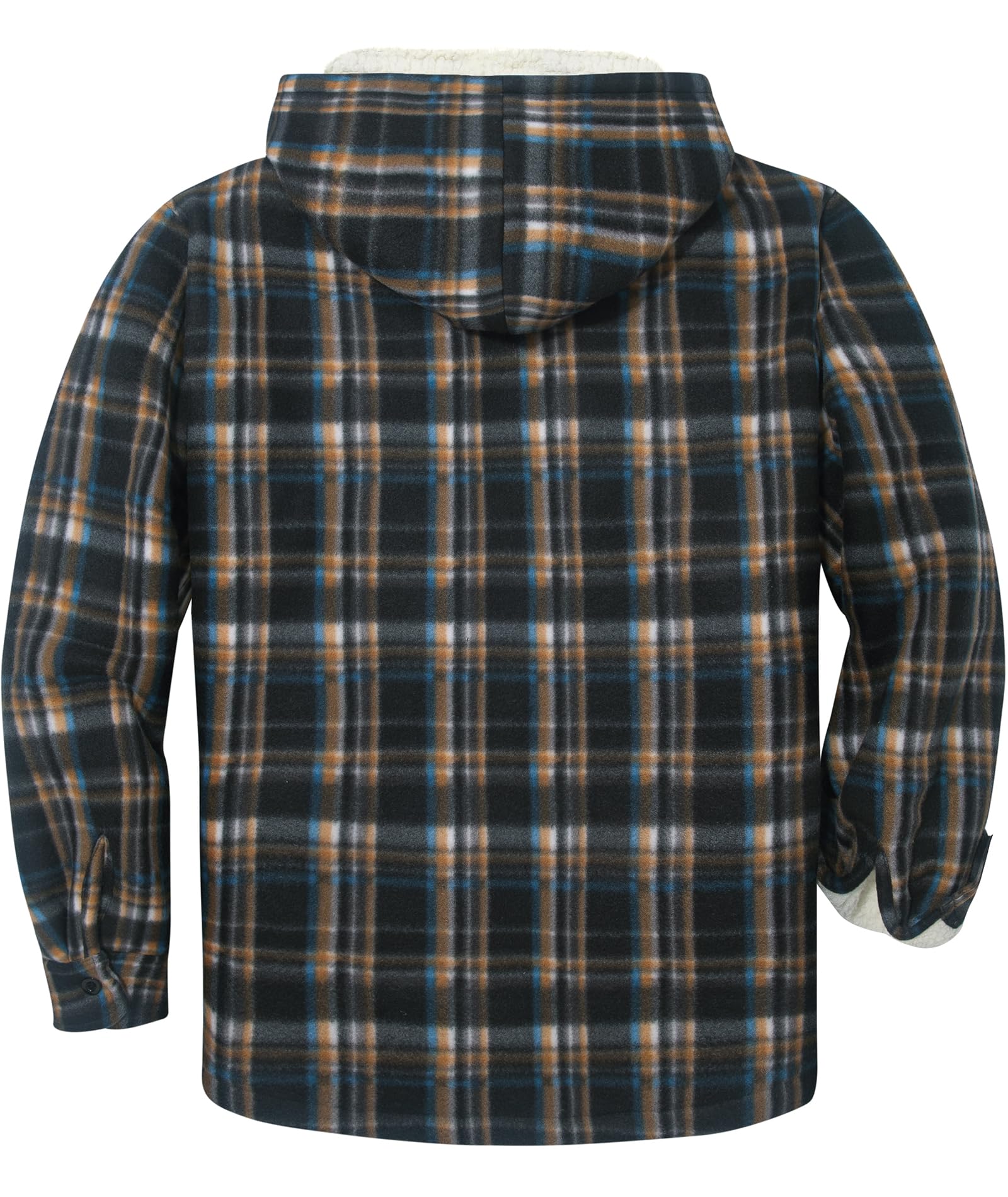 SwissWell Camicia Boscaiolo Uomo Giacca Flanella a Quadri Spessi Fodera di Peluche Felpa Cappuccio Foderata Casual Uomo Felpa con Cappuccio in pile Giacca Invernale con Tasca