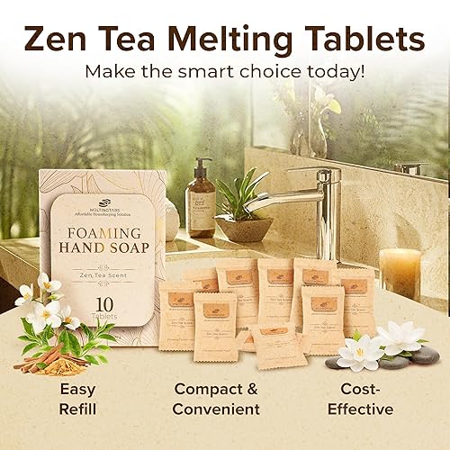Miniatura 6 de Tabletas de jabón de manos espumosas de repuesto Zen Tea Scent