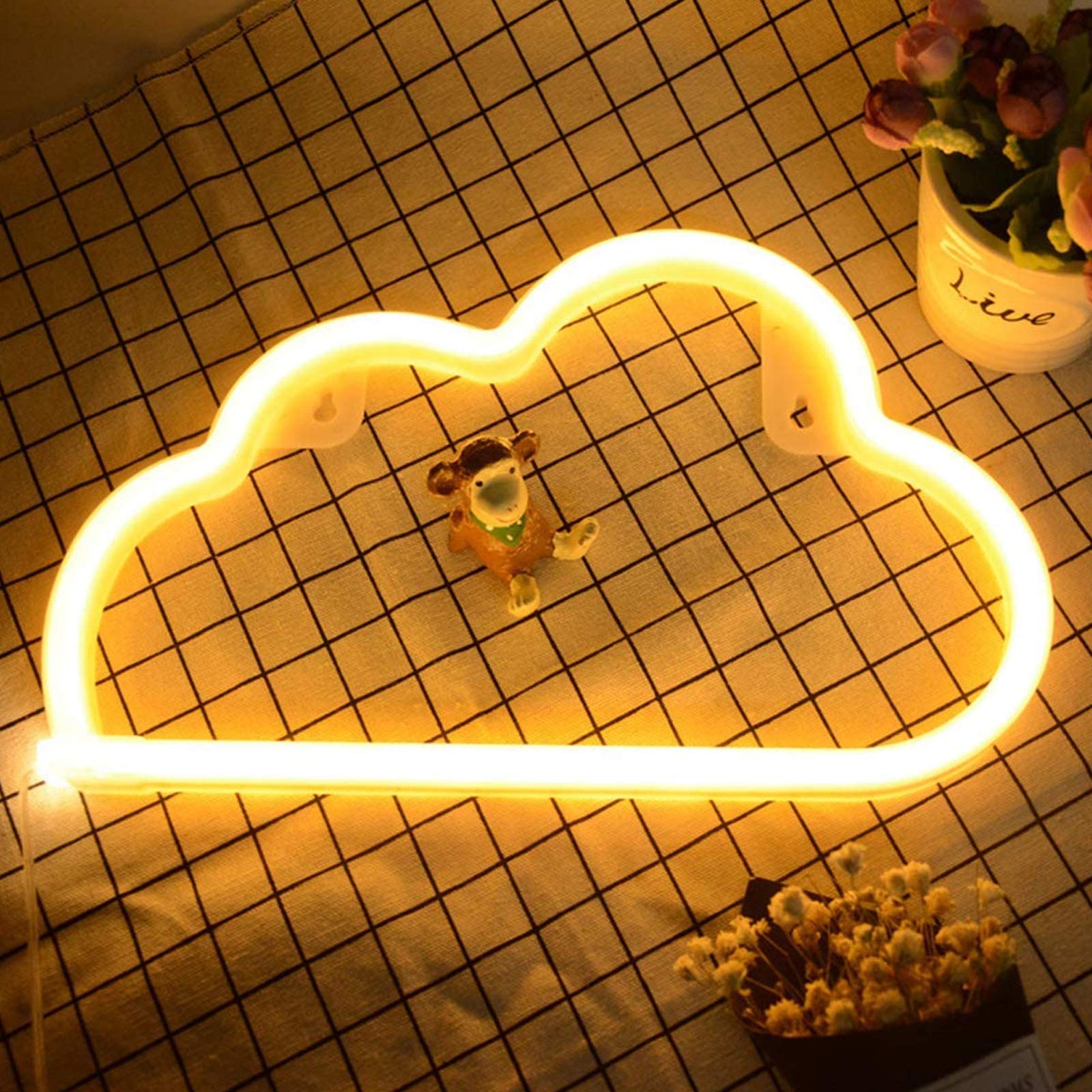 Photo 1 of *UNTESTED* iceagle Cloud Neon Signs - Neon, Warm White - 2 Pack 