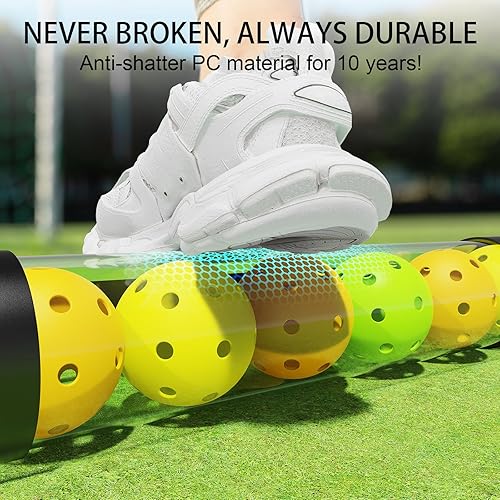 Miniatura 8 de Recuperador de bolas de pickleball de 17 bolas y soporte de bolas con correa, protector de espalda para accesorios de pickleball, rápido para