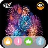 祝賀花火スクリーンセーバー – 爆発的なビジュアルと祝祭的なサウンドの雰囲気のあるスクリーンセーバー