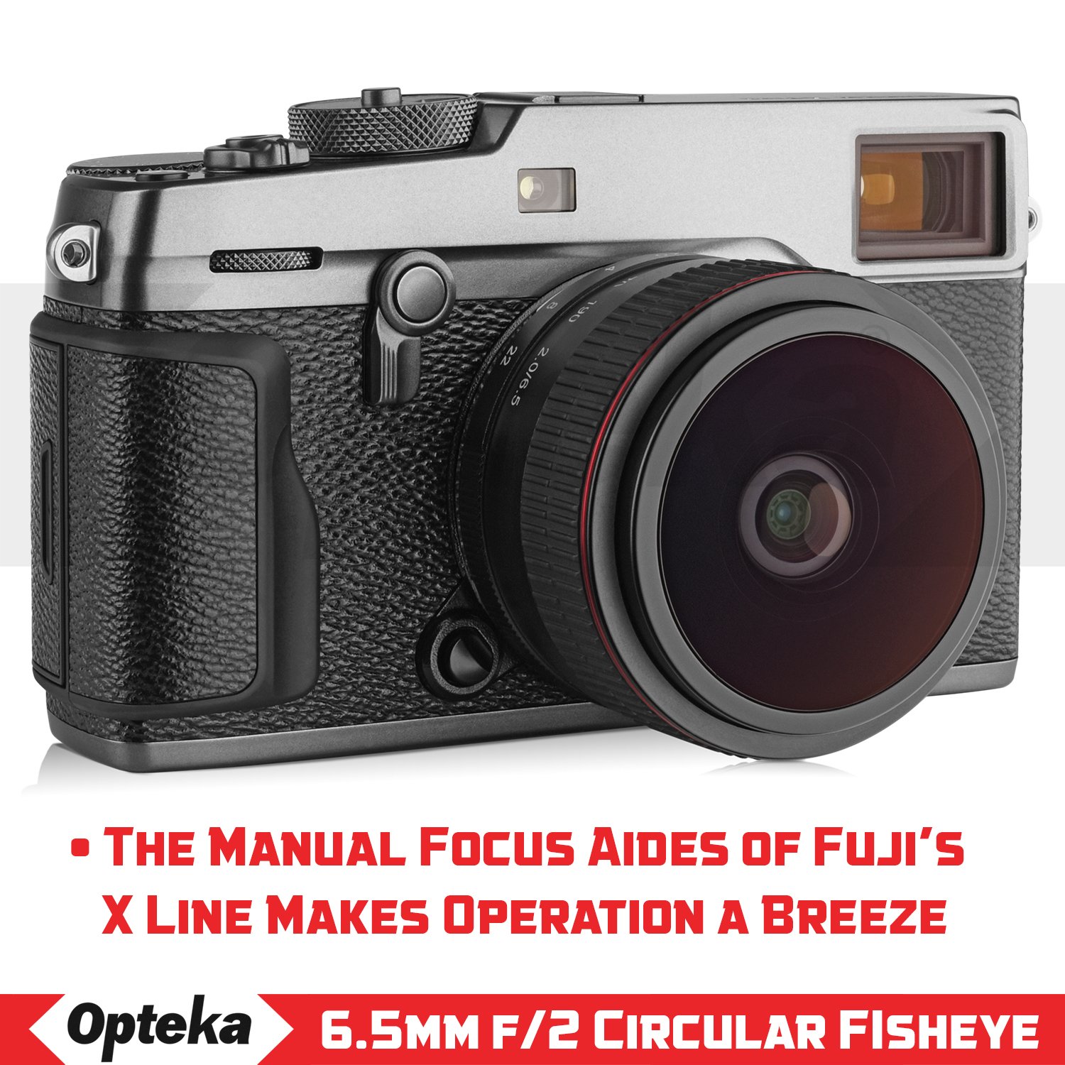 Amazon | Opteka 6.5mm f/2 HD MC マニュアルフォーカス 魚眼レンズ