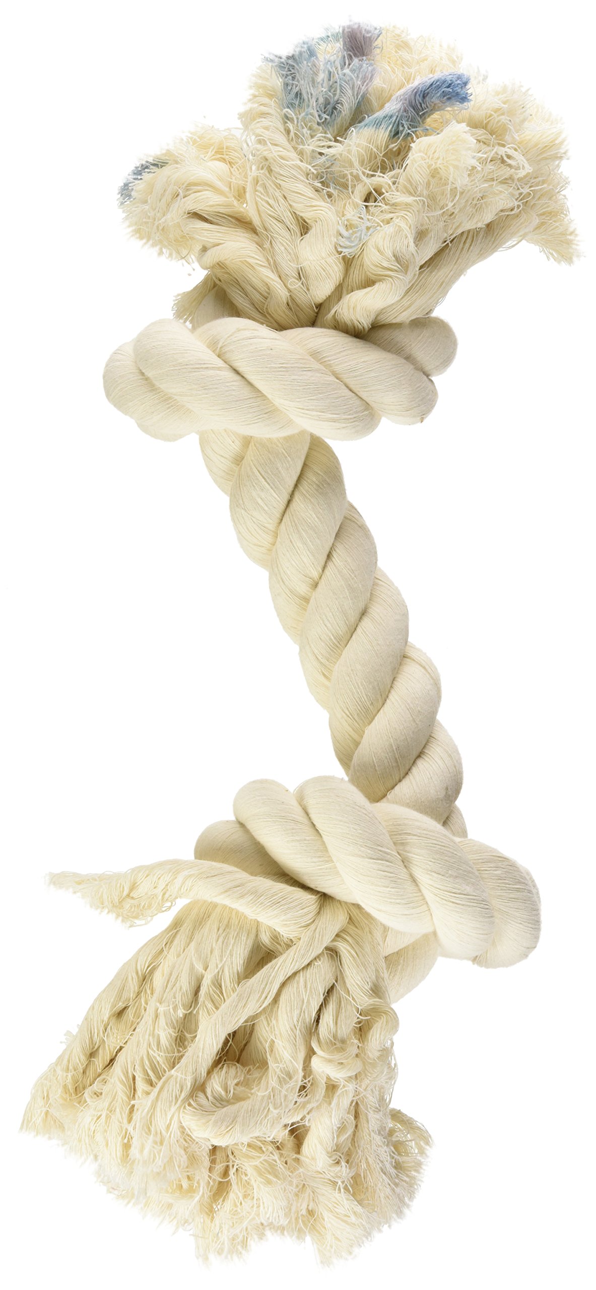 Mammoth Flossy Chews Colossal 19-Inch 100-Percent Cotton White Rope Bone