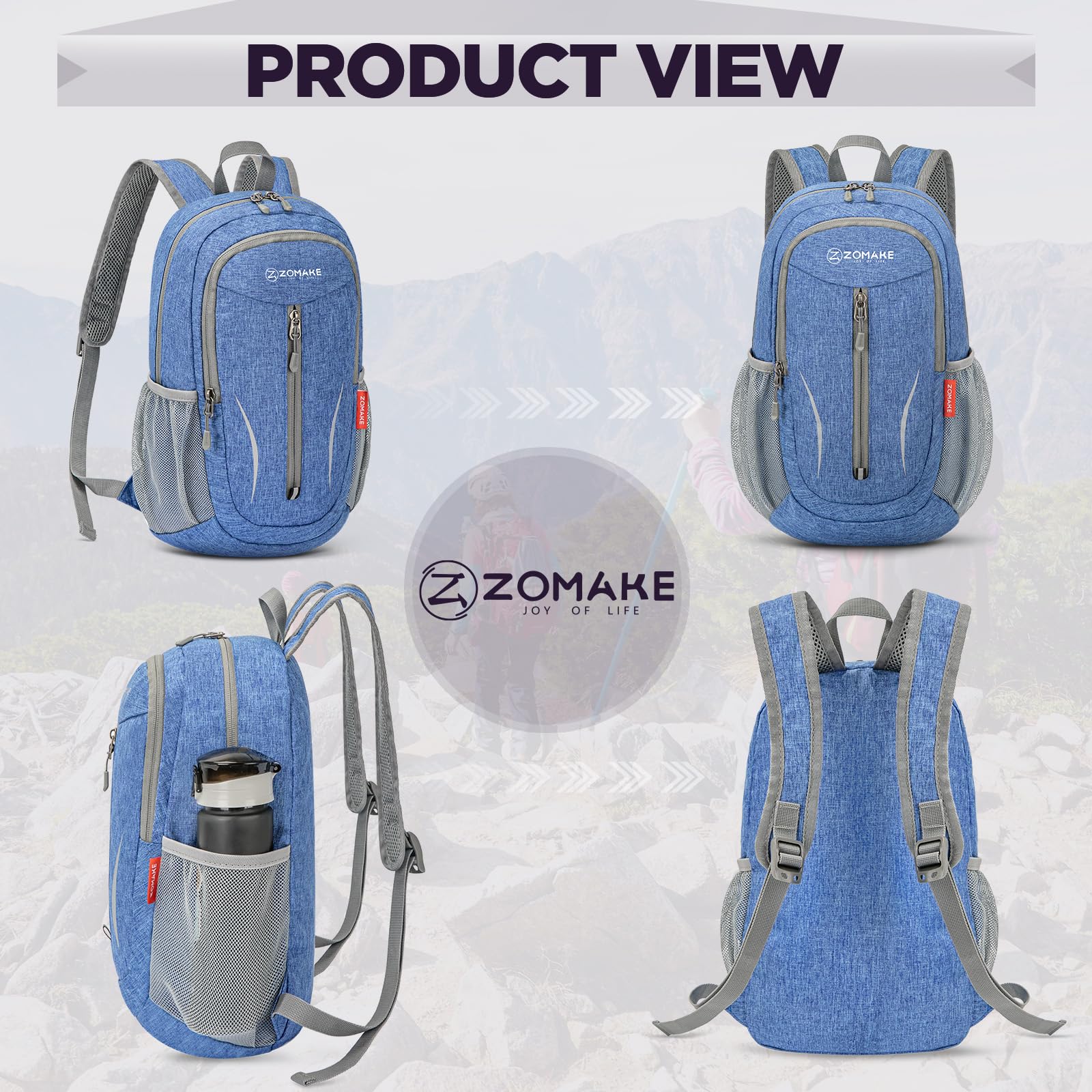 ZOMAKE Lightweight Foldable Backpack - Image 4