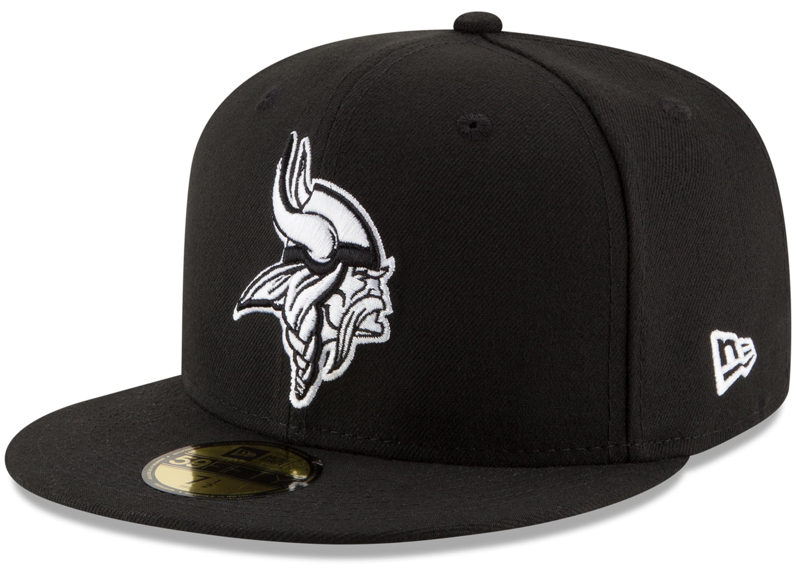 New Era NFL 9FIFTY Black White Adjustable Snapback Hat Cap One Size Fits All, Minnesota Vikings, One size โ image 1