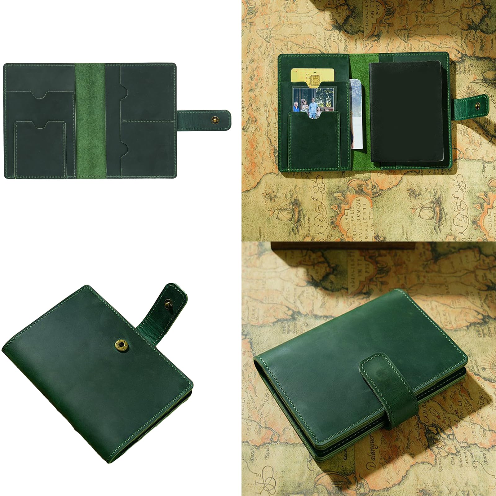 Porta carte di credito, accessorio da viaggio internazionale per uomo e donna, custodia per passaporto, portafoglio essenziale da viaggio, portafoglio con blocco, Nero , Einheitsgröße, Mass