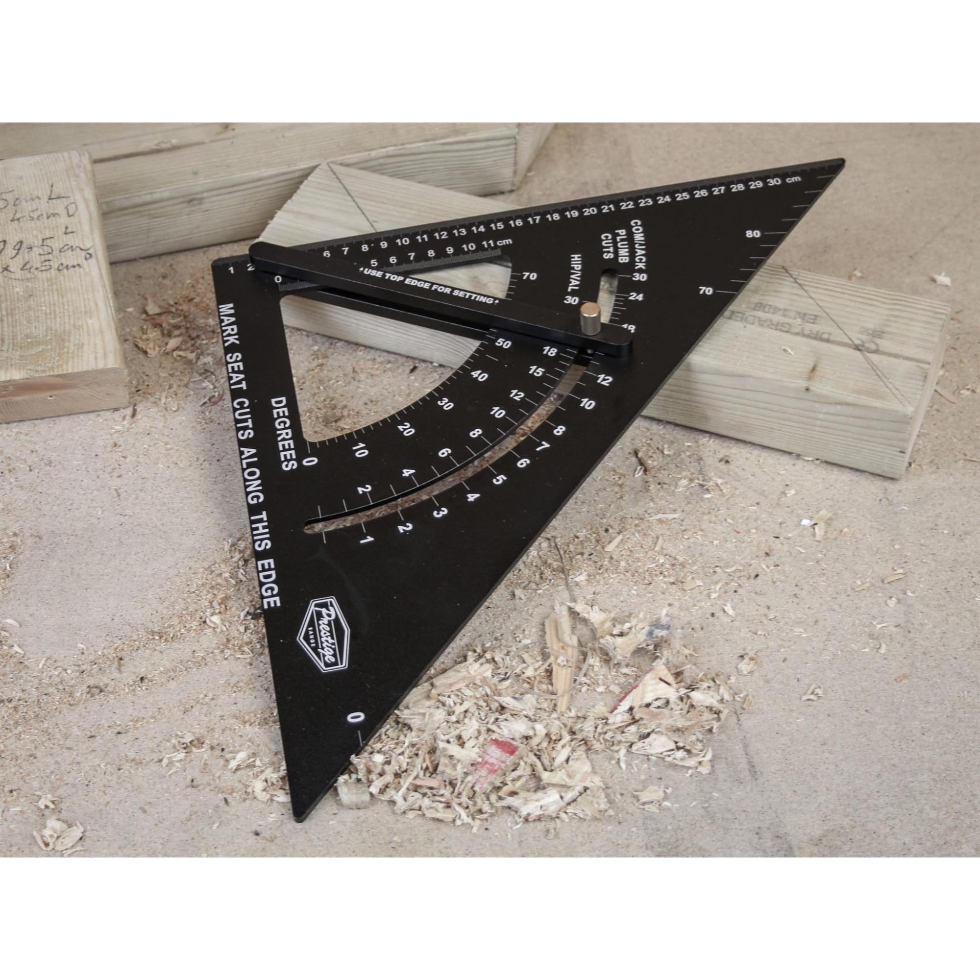 Faithfull FAICSQA12CNC Prestige regulowane szybkie pokrycie dachu kwadratowe czarne aluminium 300 mm (12 cali)