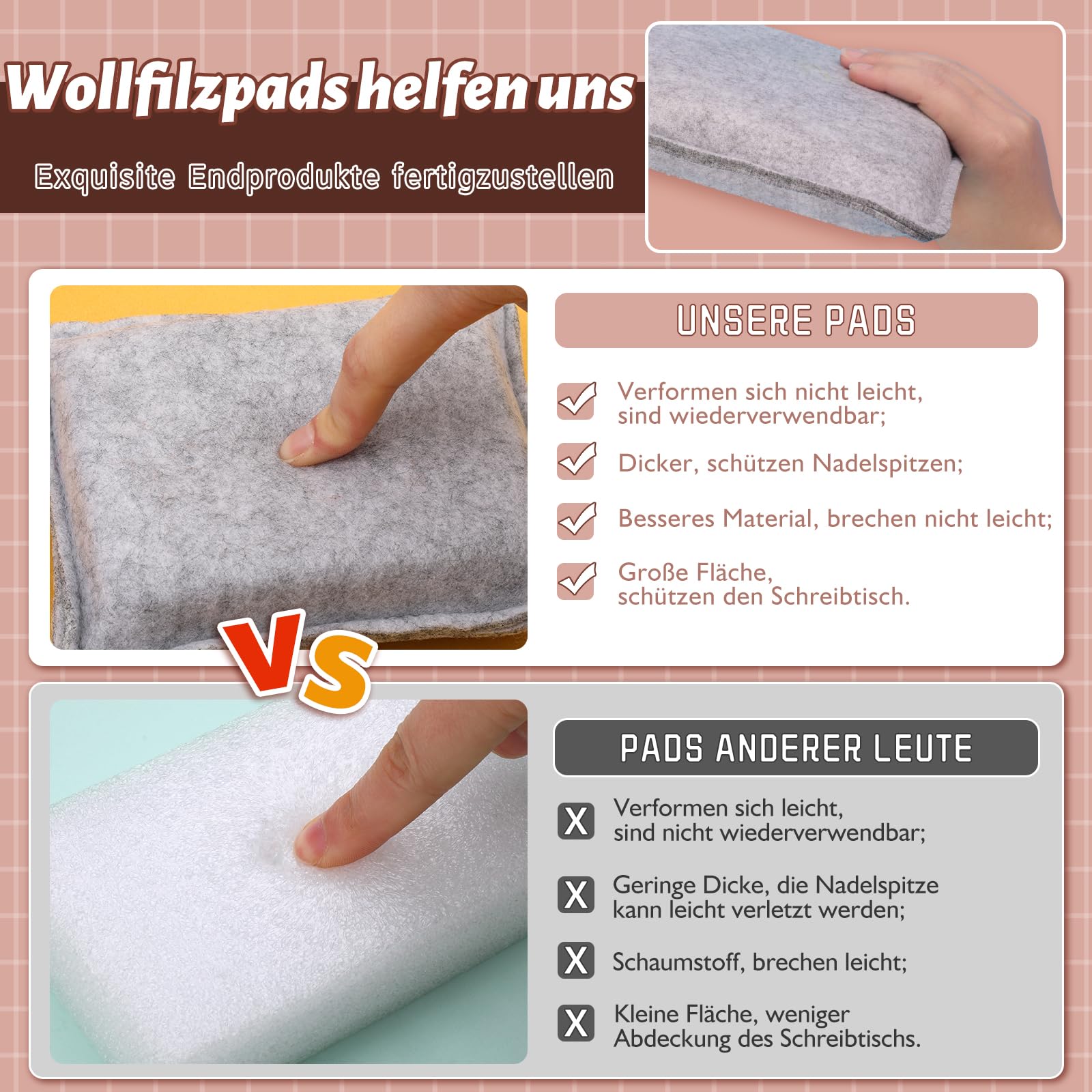Riddur 385-teiliges Nadelfilz-Set, 45 Farben Filzwolle Trocken filzen Starterset, Filz Set, Grundlegenden Filzwerkzeugen und Zubehör, Weichem Nadelfilzpad für Diy Bastelprojekte und Handarbeiten