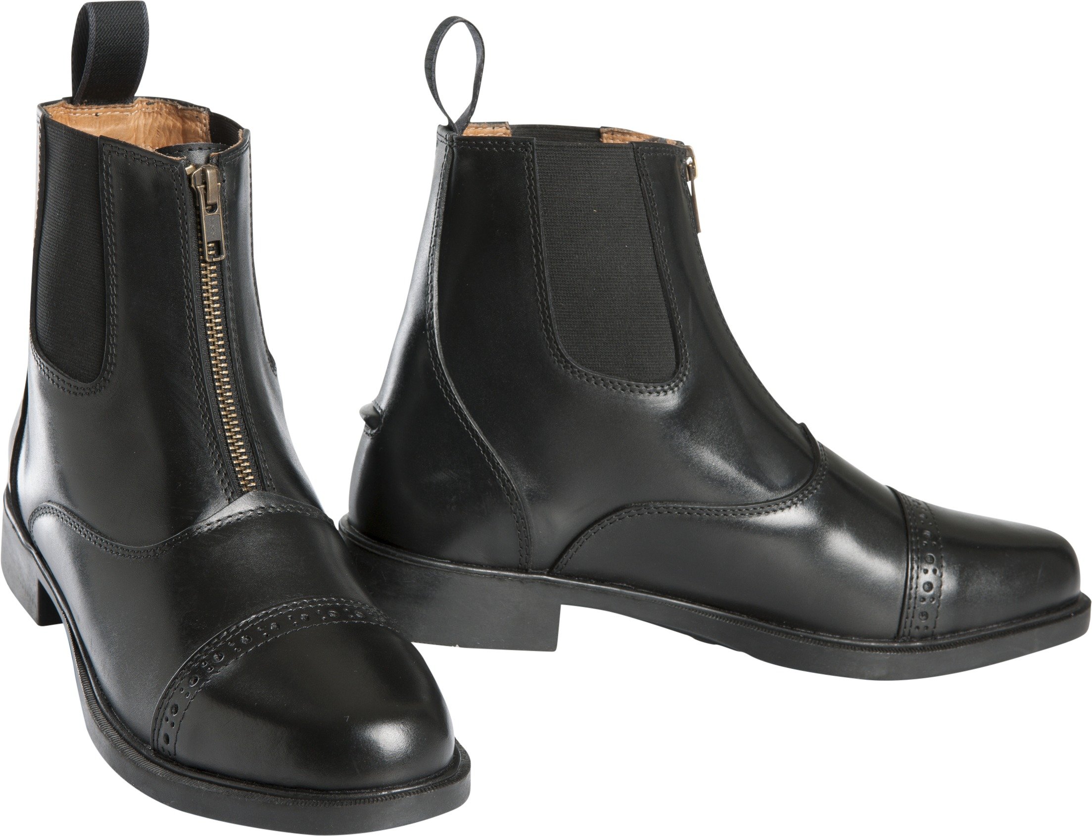 Botas unisex con cremallera en color negro de talla única Equi-Theme 914060041 2