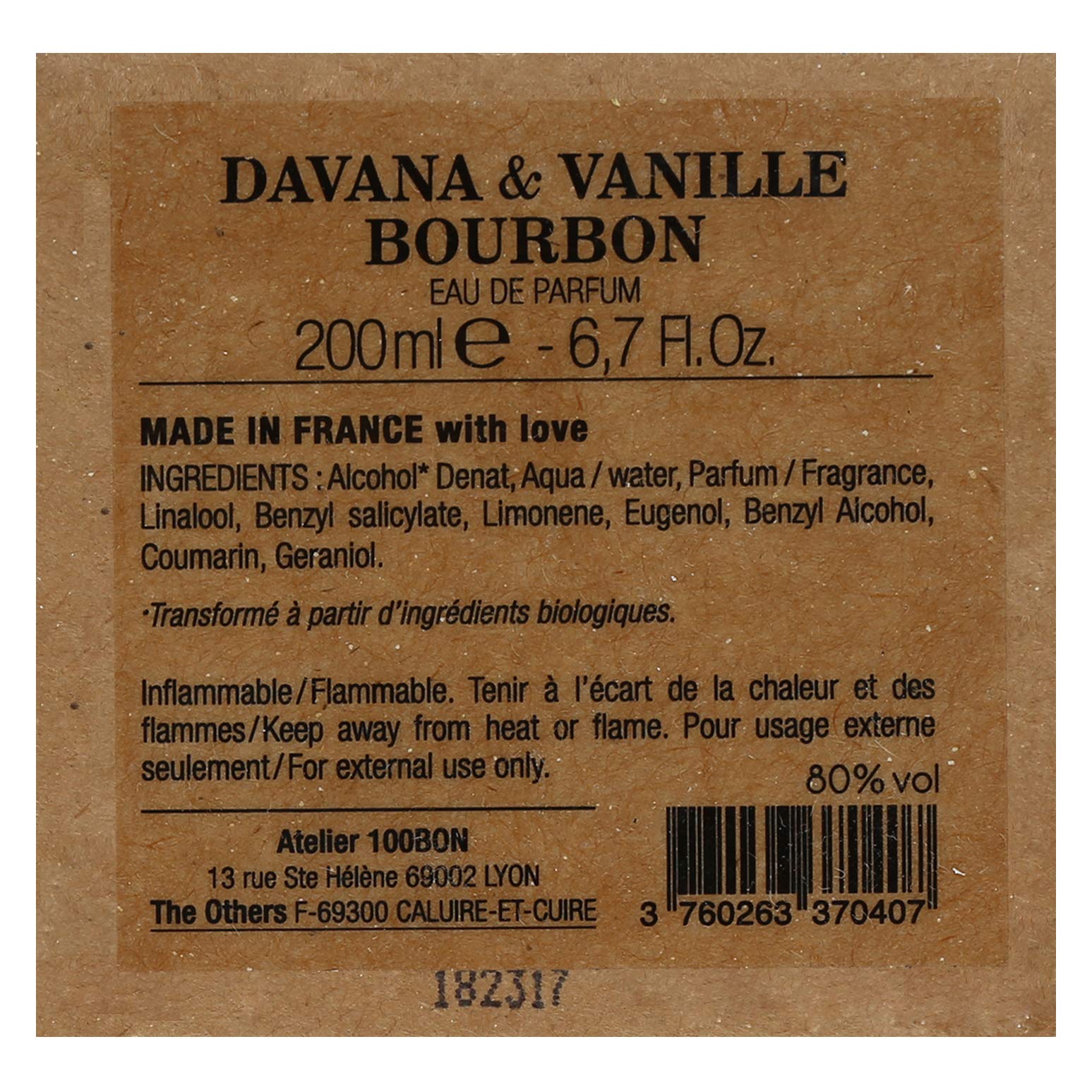 100BON Davana & Vanille Bourbon Natürlicher Duft – Nachfüllpack 200 ml