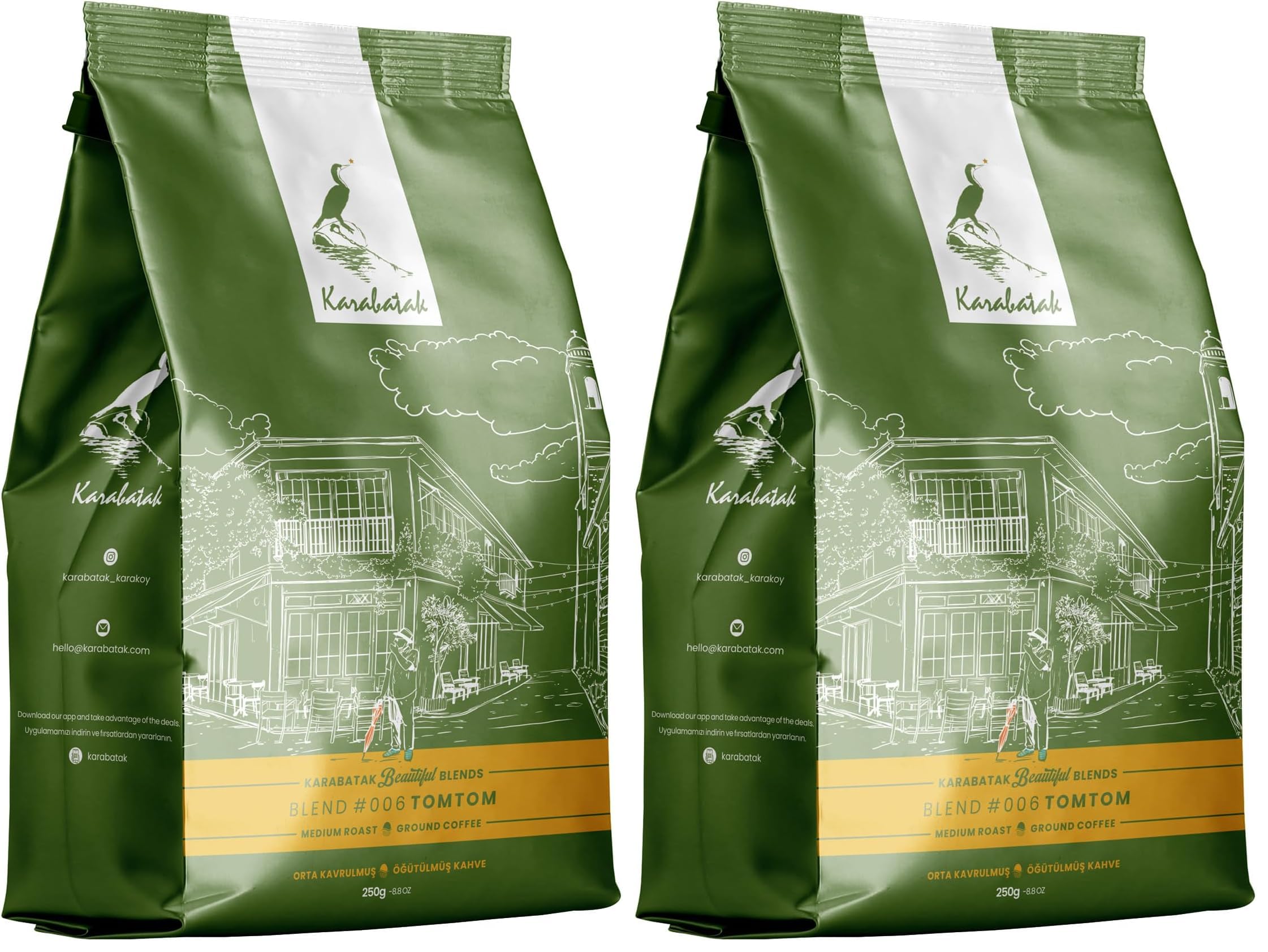 Karabatak Beautiful Blends Tomtom Öğütülmüş Filtre Kahve 250 g (2 paketi)