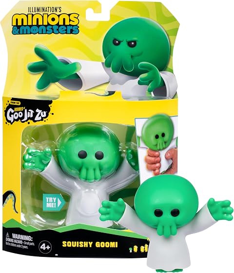MINIONS Illumination Monster x GOO JIT Zu, biegsame Actionfigur Goomi, superelastische Füllung, dehnt Sich bis auf das Dreifache ihrer Größe aus – aus dem Film Monster