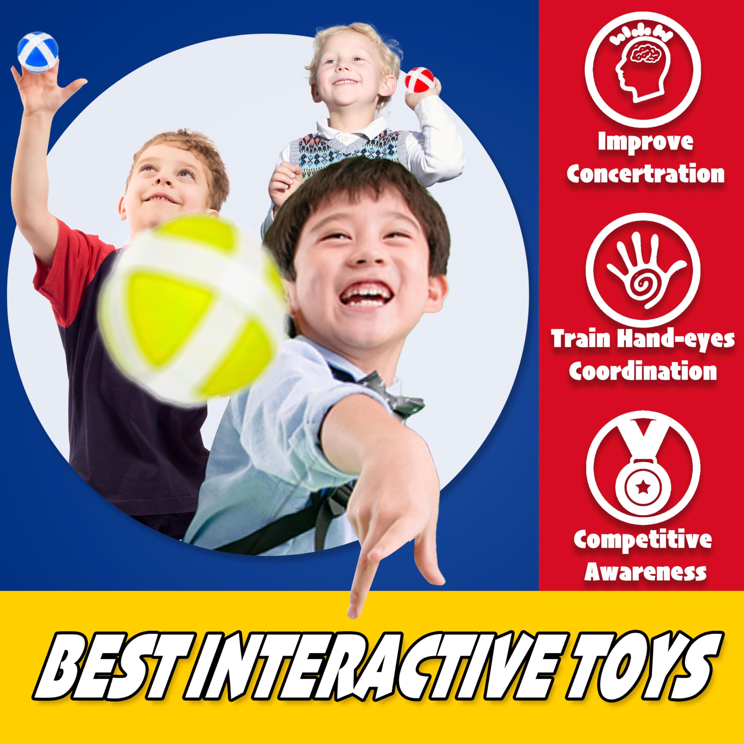 Tricératops - Balle collante pour enfants, jeu de fléchettes créatif pour fête, Sports de plein