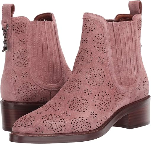 coach tea rose boots