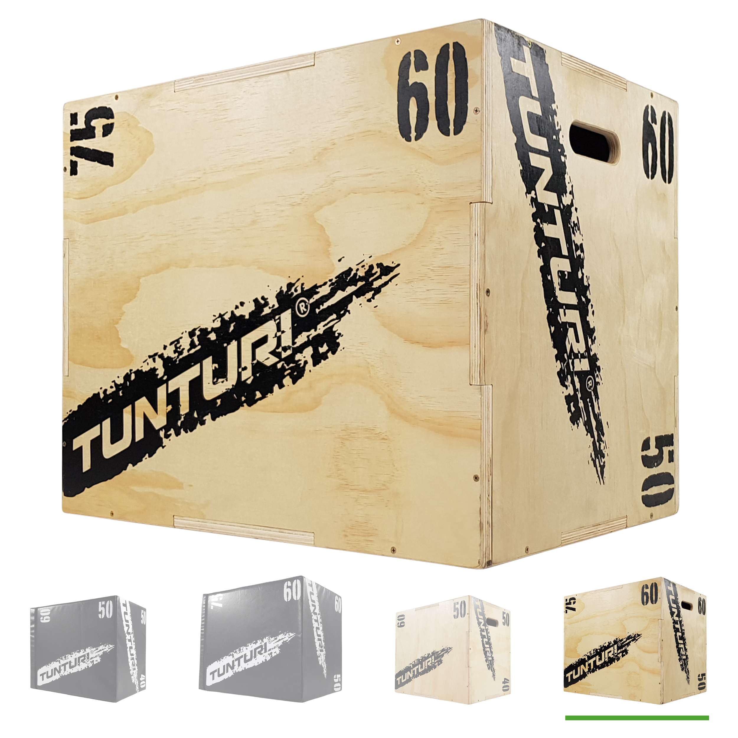 Tunturi Cajón Pliométrico Madera Tamaño: 50/60/75cm