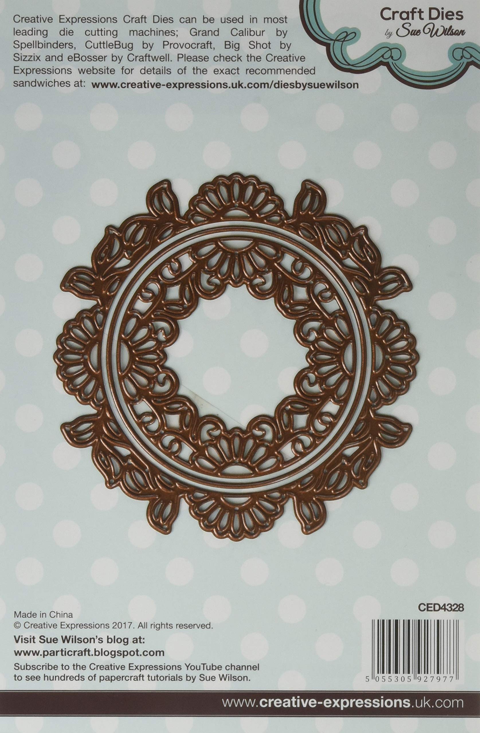 Creative Expressions Silver Sue Wilson Frames And Tags Collection Daisy Circle Die, Metal, 10.2 X 6.4 X 0.8 Cm