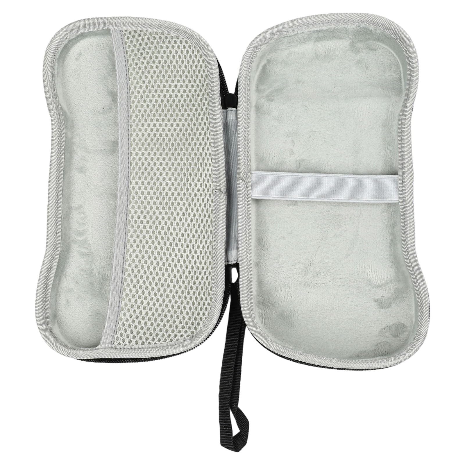 Bolsa de almacenamiento para consola de juegos de mano para Retroid Pocket 5, funda protectora de 25 x 12 x 5 cm con material de tela, para un diseño compacto y elegante, color negro