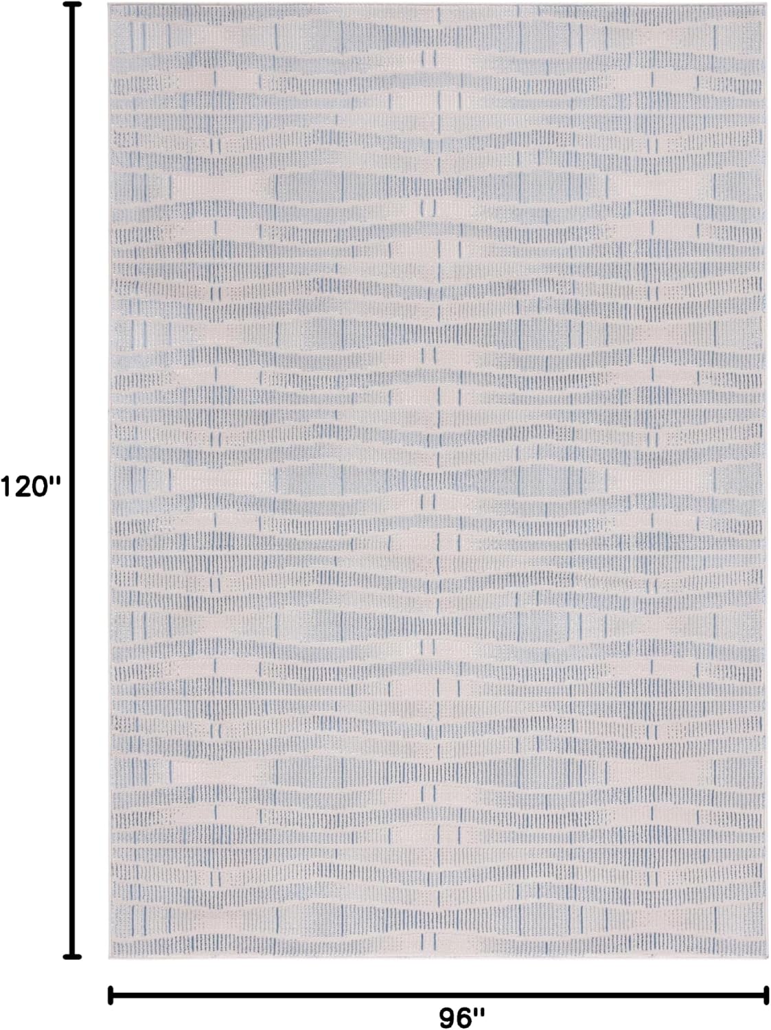 SAFAVIEH Area Rug 8x10 - Prestige Collection - Large - Beige & Blue, Contemporary Design, Non-Shedding & Easy Cleaning, Ideal for Living Room, Bedroom, Office, Dining Space (PTE116B)