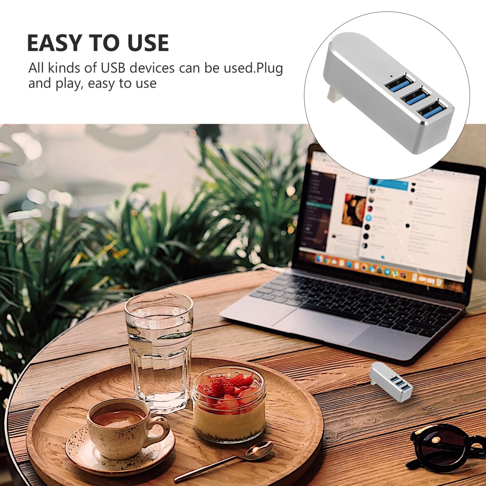Housoutil 2 Pezzi Hub Lettore Di Schede Drive USB Splitter Memorizzazione Dei Dati Flash Drive Portatile Flash Drive Unità USB Scheda Sd Adattatore Per Laptop Accessori Adattatore