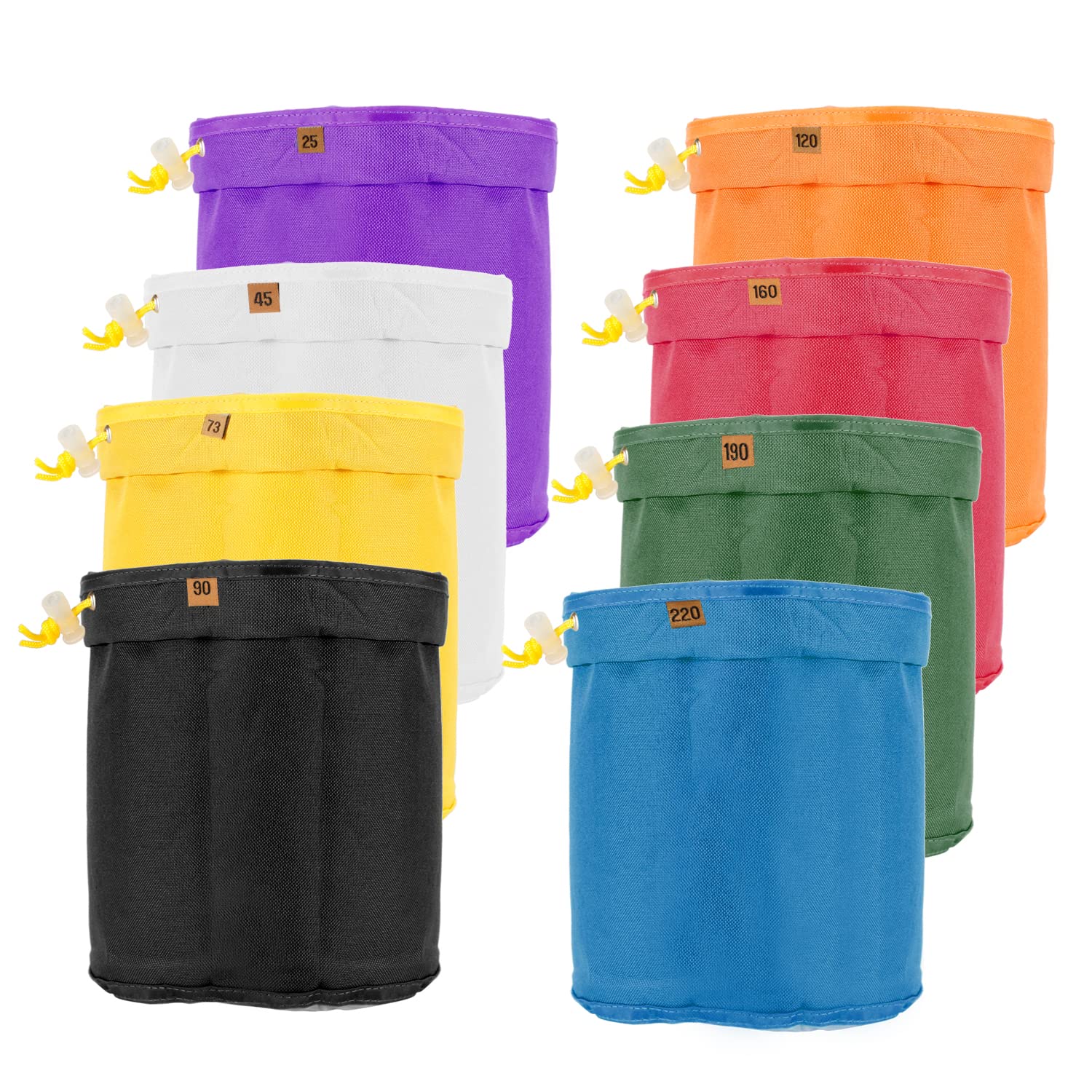 Hon&Guan Bubble Bags 5 Gallon 8 Bag Set Herbal Ice Bubble Hash Bag Kit