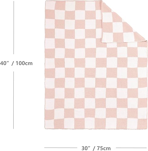 Miniatura 5 de CREVENT Manta de bebé de chenilla acogedora y suave y cálida para niñas y niños, artículos esenciales para recién nacidos, para baby shower, para