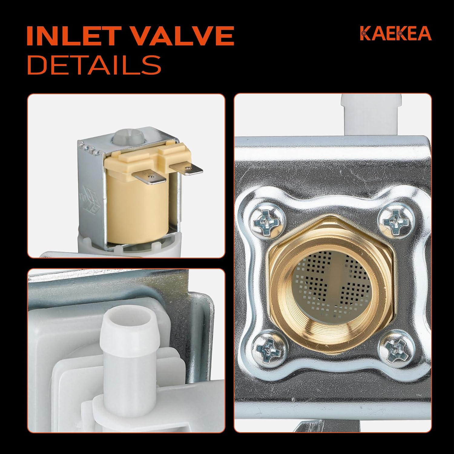 8531669 Dishwasher Valve Compatible with Kenmore Whirlpool KitchenAid Inglis Roper Estate Replacement Parts 8268590 8531670 8268572 961991 WP8531669 8528931 8531351 8531670 8531671