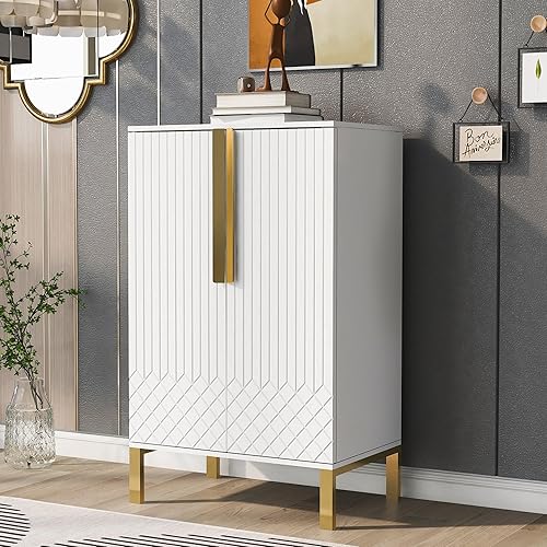 Vista 55 de RUNNA Organizador delgado de entrada con 2 cajones abatibles, armario de almacenamiento de zapatos con parte superior de vidrio templado con cajón