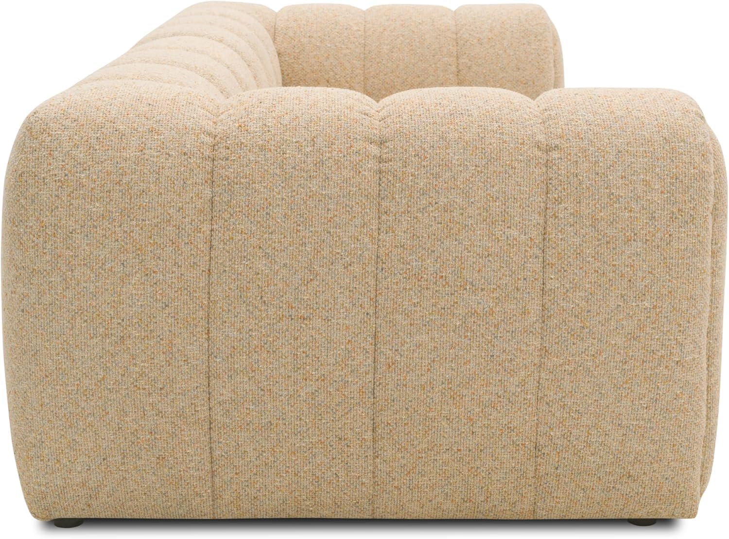 DOMO. collection Sofa Salto, 3-Sitzer Bigsofa mit Taschenfederkern, 3er Couch, Modulsofa, Polstergarnitur, 118 x 254 x 69 cm (BxTxH), beige
