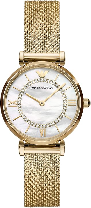 Emporio armani orologio da donna in acciaio inossidabile dorato quadrante  in madreperla AR11321 - Via Roma Concept Store