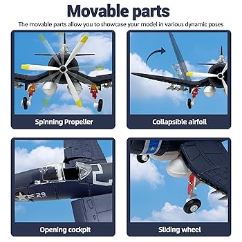 Amazon.com: TKXOX F4U Corsair Model Kit, 1:48 Plastic