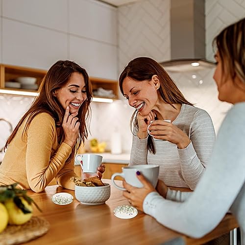 Miniatura 7 de Posavasos para automóvil con diseño de hierbas y flores silvestres, paquete de 2 posavasos para automóvil, accesorios para interiores y mujeres,