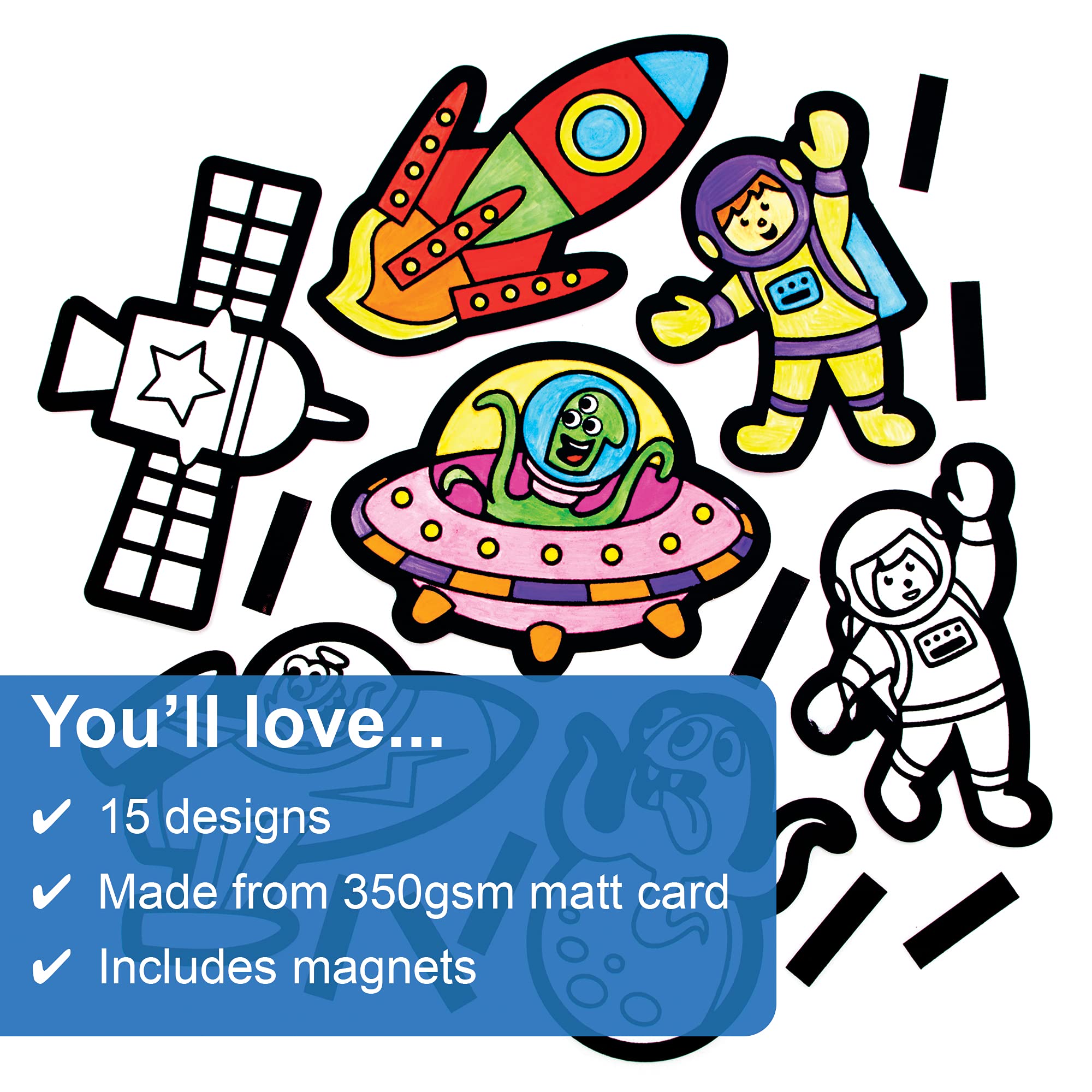Kit Magneti Farfalla Da Colorare Baker Ross | 15 Pezzi, Attività Creativa Per Bambini, Fai Da Te, Decorazione Frigorifero, Idee Regalo
