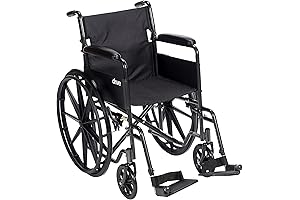 Drive Medical Silver Sport Wheelchair for Comfort and Convenience