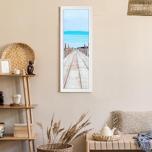 Vista 91 de GULETHUN Marco de fotos de 24 x 36 pulgadas, marco para póster blanco, decoración del hogar, marcos naturales de galería, formato horizontal