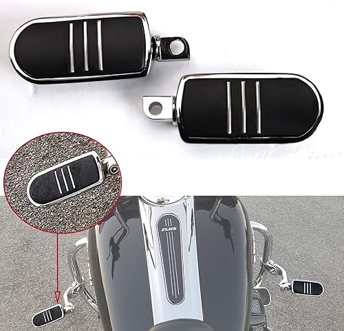 Miniatura 8 de Estribos de carretera para motocicleta, compatible con Harley Softail Sportster Electra Road Glide Road King Street Glide con protector de motor de