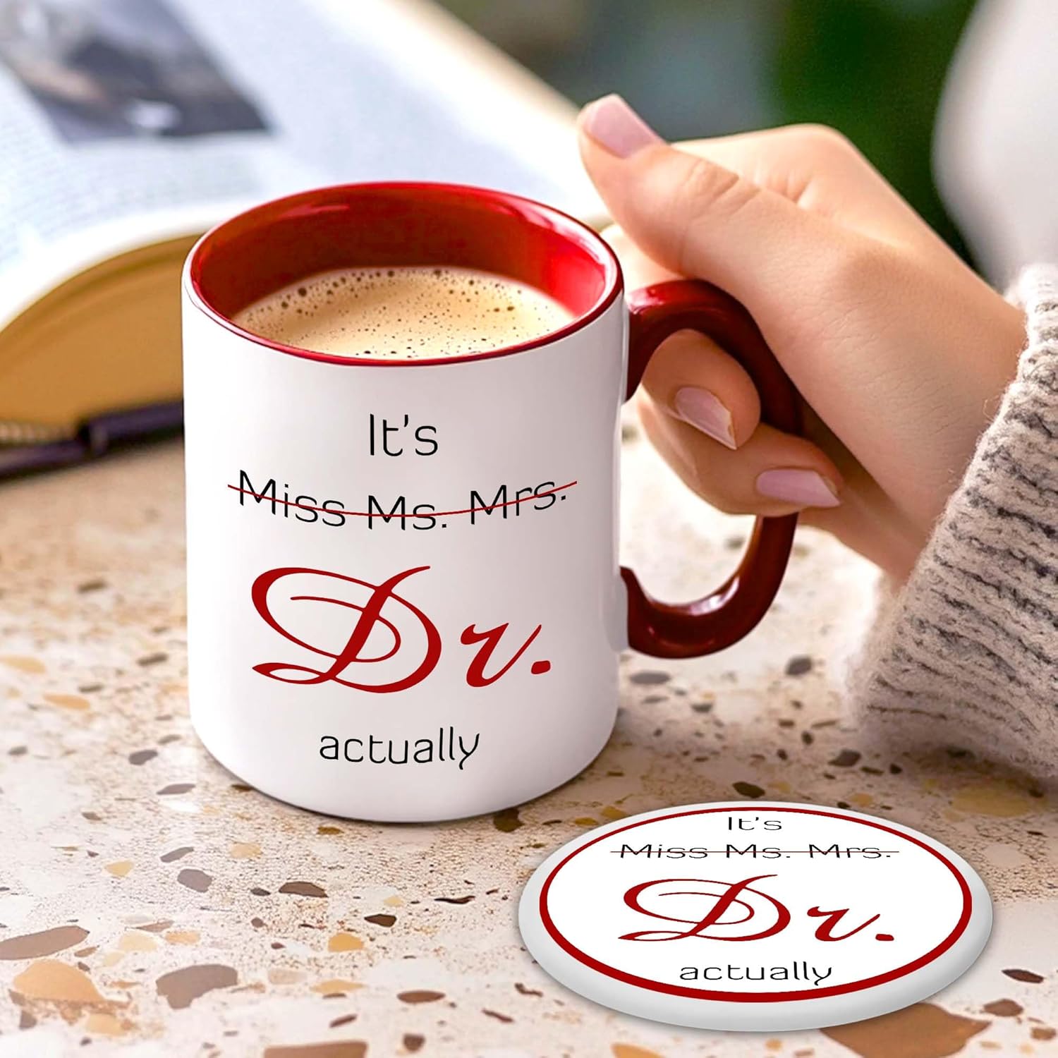 Gift For Phd - Dr Gifts - Its Dr Actually Mug - Phd Graduation Gifts - It's Miss Ms Mrs Doctor Actually - Doctor Cup - Doctorate Degree Coffee Mug - Present For Graduation - Image 4