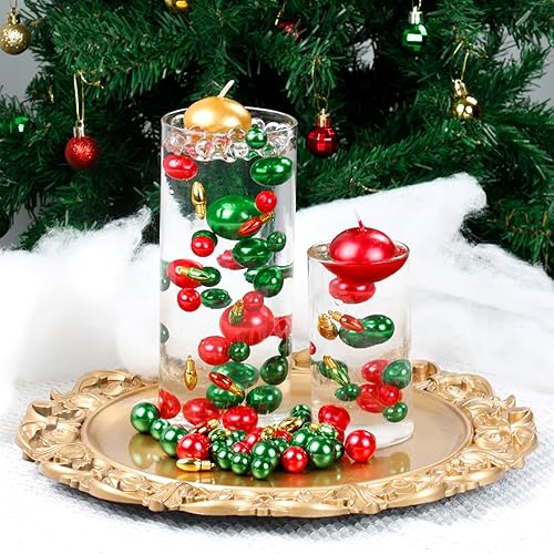 Miniatura 7 de BYMORE Kit de relleno de jarrón flotante para manualidades, incluye 10000 cuentas de gel de agua, 120 perlas, 60 bombillas para decoración de mesa