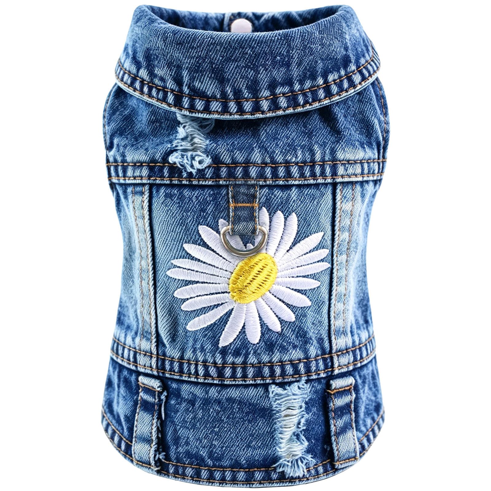 Chaqueta de mezclilla para perro cómoda y ligera para evitar rozaduras en cachorros activos