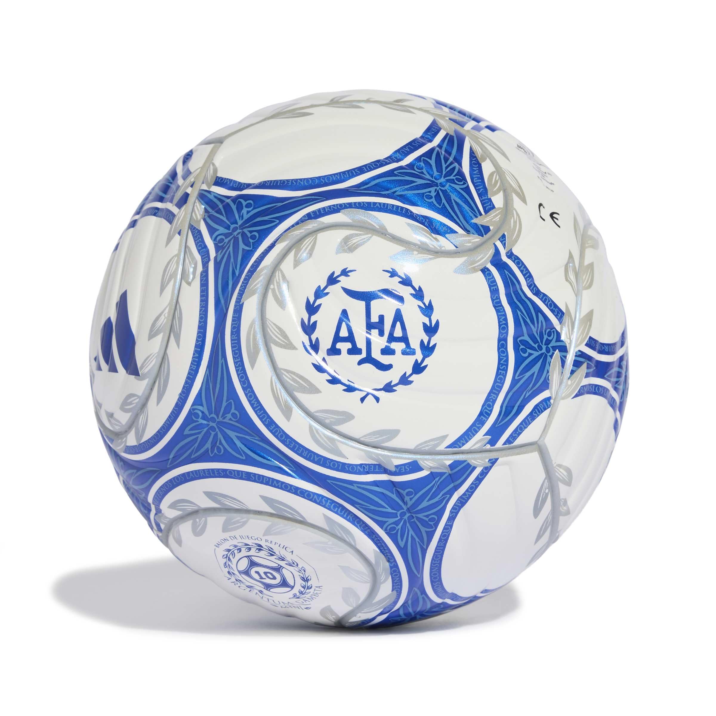 adidas Adult Argentina AFA Argentum Gambeta Mini Ball white/team royal blue/black 1