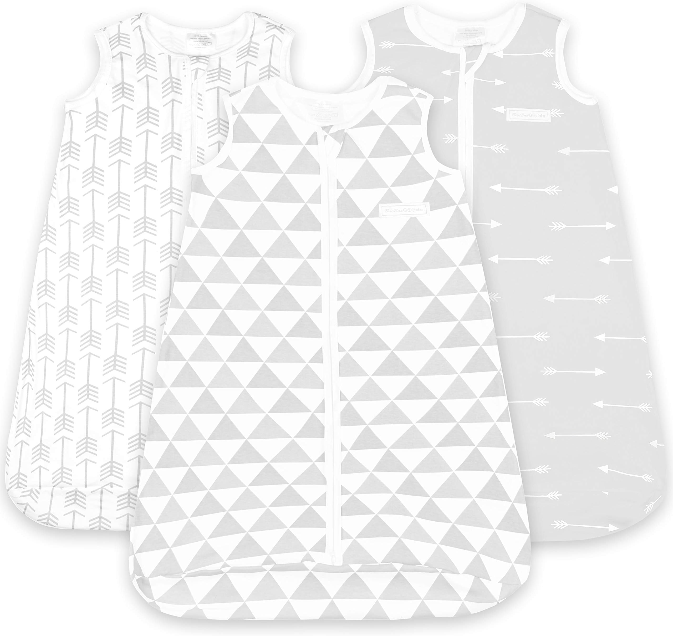 Grey Triangles Sleep Bag Sack Set